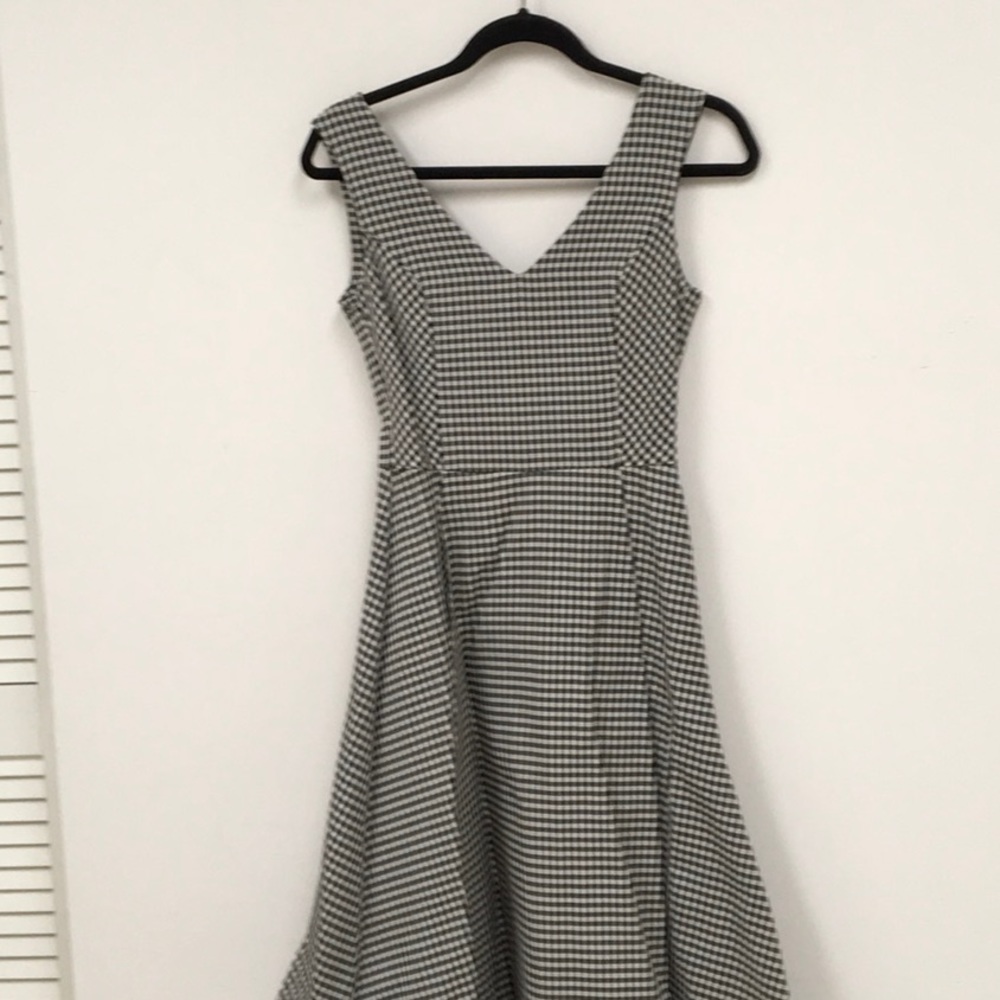 Brand New Pink Tartan Midi Dress Sz00